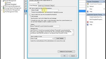 Create and Apply Quota Template