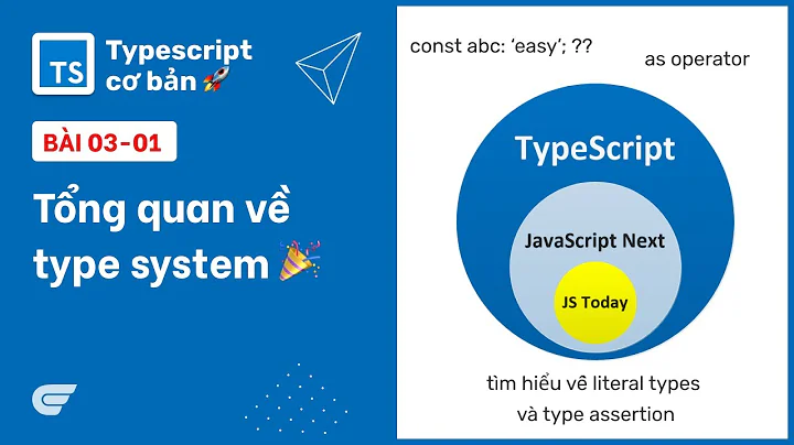 Typescript: 03-01 Tổng quan về type system 🎉