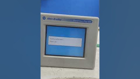 Allen Bradley panelview plus 600 touch and display test...