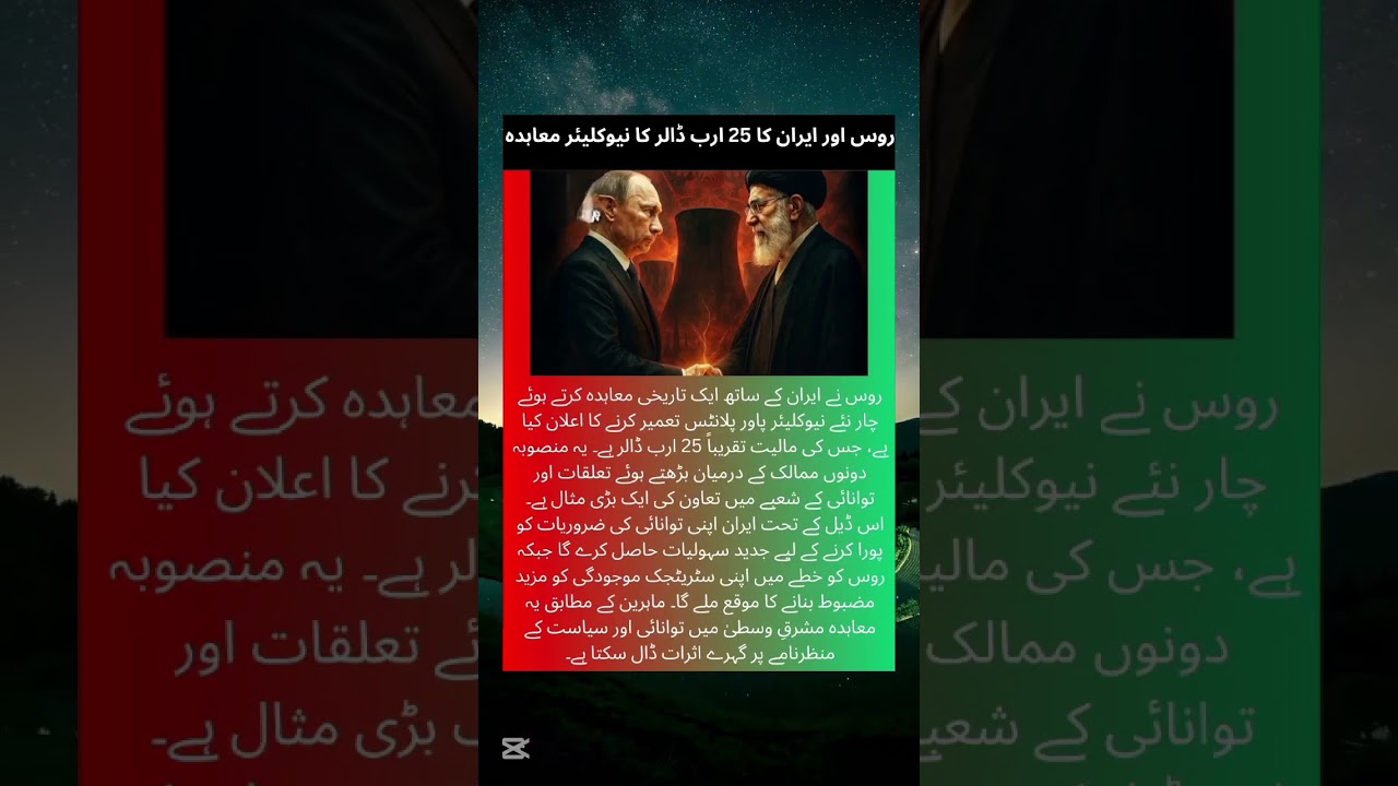 Russia & Iran $25B Nuclear Deal Explained 🔥 | Global Power Shift