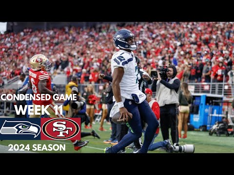 49ers vs Seahawks 2024 Week 11 Condensed Game | NFL Highlights