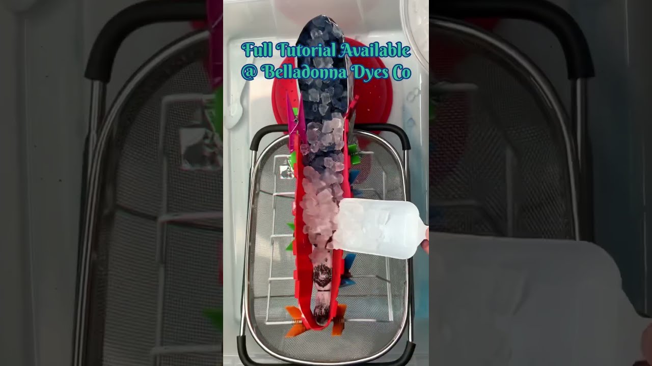 The prettiest ice dye ever!! 