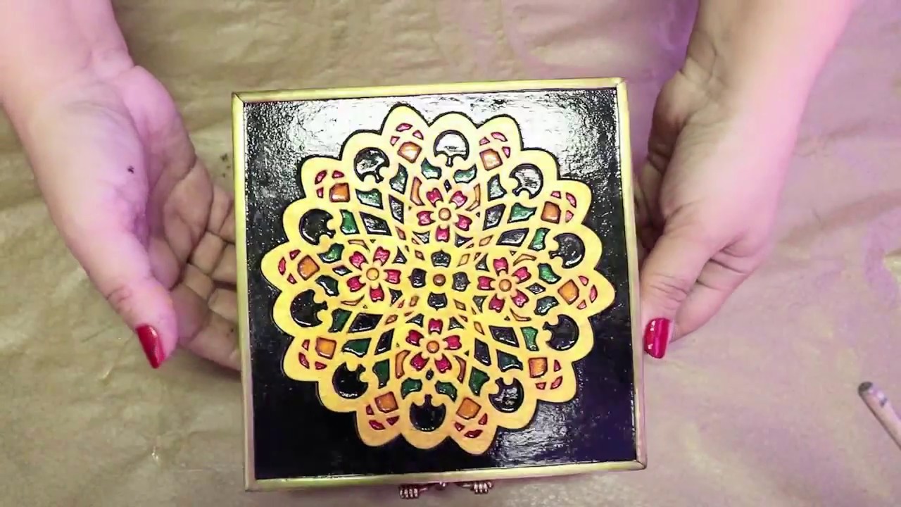 Мастер-класс Альбины Алферовой "Шкатулка Лейла". Часть 2. Особенности лакировки