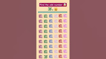 find the odd number 😲 #quiz #facts #puzzle #illusion #riddles #ढूंढो #find #maths #braintest #gkquiz