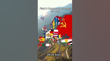 First 3 comments changes the map part 2 #mapping #geography #capcut #europe #youtubeshorts