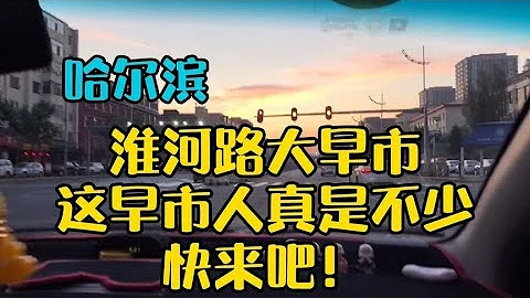 哈爾濱淮河路大早市，人真多市場大，路邊還能停車，太棒了！ - 天天要聞