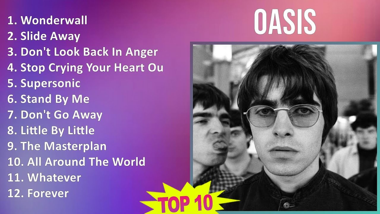Oasis 2025 MIX Greatest Hits - Wonderwall, Slide Away, Don't
