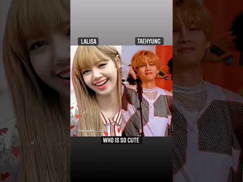 Which one 🖤 or 💜.....#bts #v #taehyung #blackpink #lisa #blink