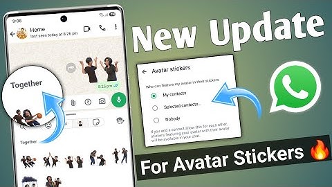 Whatsapp New update for Avatar stickers | Whatsapp new privacy feature | Whatsapp update🔥