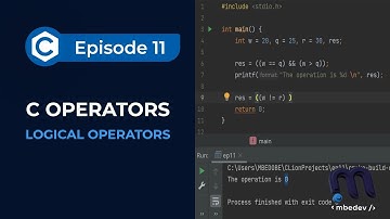 #11: Logical Operators in C | C Programming for Beginners