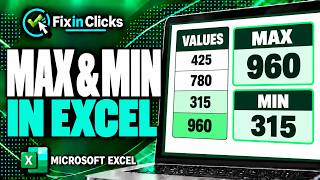 How to Find the Highest and Lowest Values in Excel (MAX & MIN)
