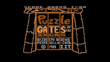 Puzzle Gates of the Incas for the Atari 8-bit family