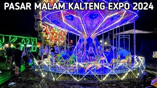 Wahana Hiburan Pasar Malam di Kalteng Expo 2024 Palangka Raya