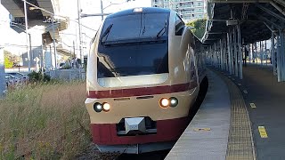 E653系回送列車　横須賀駅発車シーン