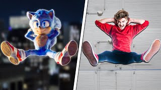 Sonic the Hedgehog Stunts In Real Life!  Challenge