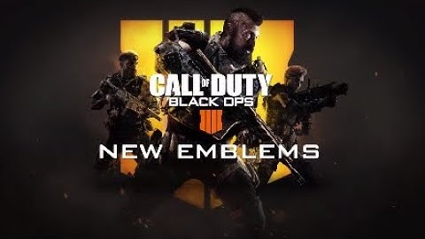 COD: BLACK OPS 4 New Emblems
