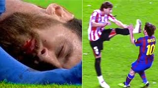 Players Hunting on Lioniel Messi ● Horror Tackles● Brutal Fouls ● HD 1080p