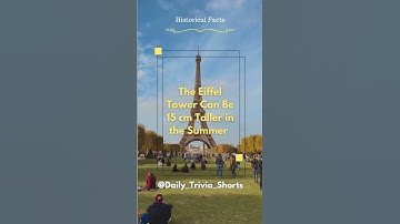 The #eiffeltower can be 15 cm taller in the Summer. #paris #shortsfeed #shortvideo #daily #shorts