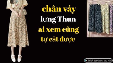 406✅ cách cắt chân váy lưng thun xòe xéo công thức siêu dễ ai xem cũng tự cắt được. Super easy