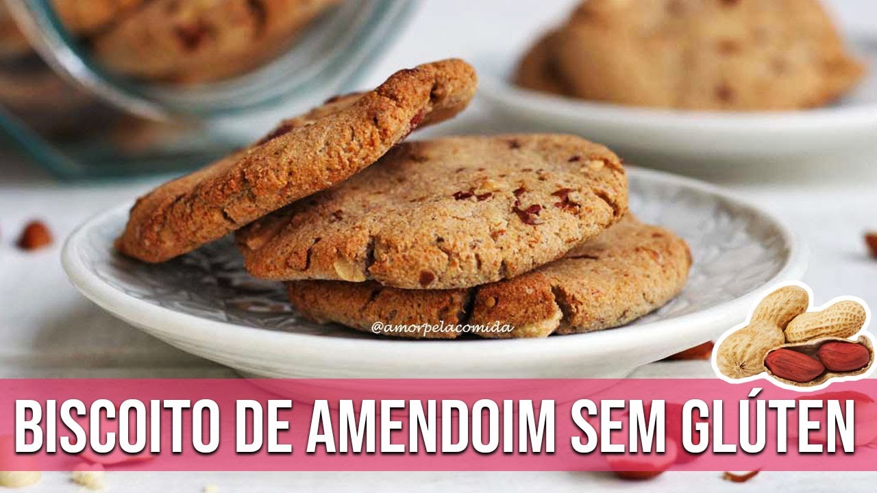 BISCOITO DE AMENDOIM SEM GLÚTEN SEM LACTOSE