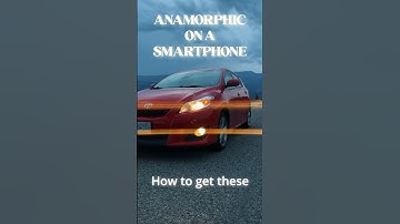 0$ Anamorphic Lens Flares On A Smartphone