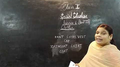 Class-1 Social Studies Chapter-6 Part-3 By Savita Singh