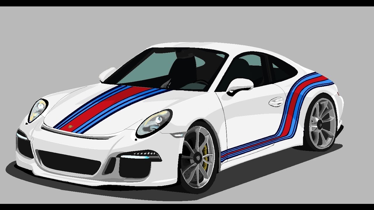 как рисовать красками porsche как рисовать красками porsche