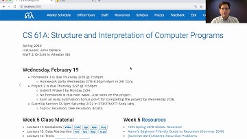 61A Spring 2020 Lecture 12 Video 1
