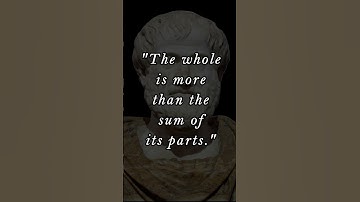 The Whole and Its Parts || ARISTOTLE #shorts #youtubeshorts #viral