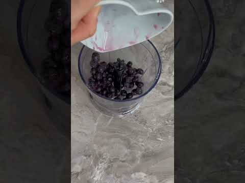 Ягодное смузи 💜#смузирецепт #смузи #коктейли #коктель