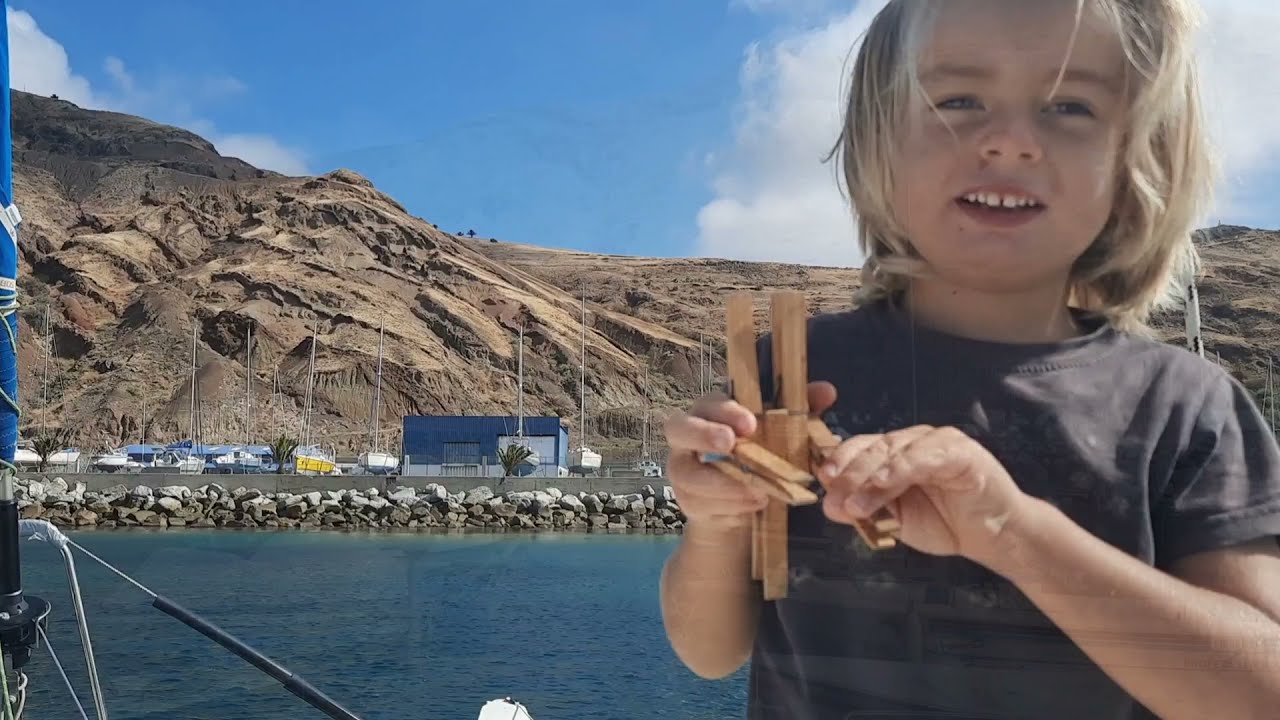 On est bien sur l'eau vers Porto Santo sur Pahi 31 catamaran Wharram