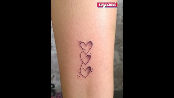 Three Tattoo Hearts | Small Tattoo