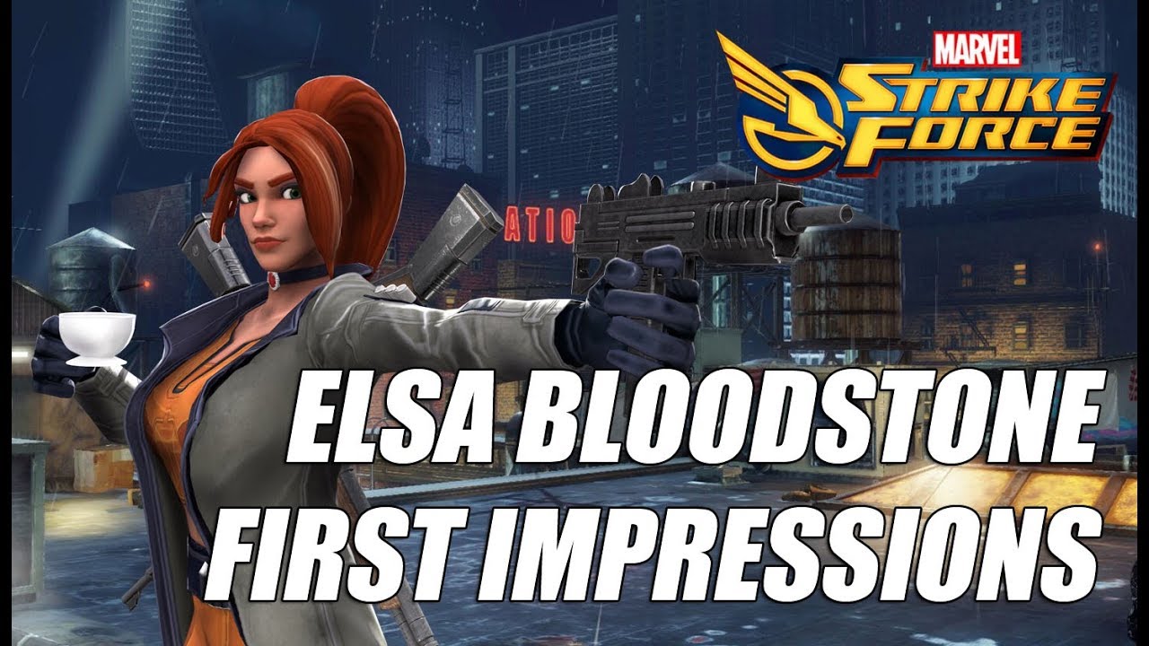 Elsa Bloodstone Rank up, First Impressions & Gameplay - Marvel Strike