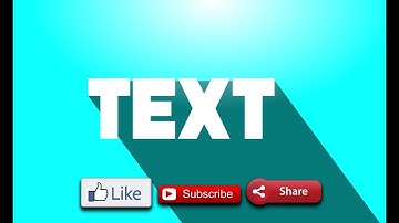 How To Make Long Shadow Text On Android | pixel lab | ps touch