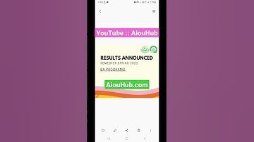 Aiou BA Results Announced| Spring 2022|How to check result|Complete method #2023 | #aiou #result