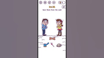 Tricky Brains level 14 save them from the cold answer