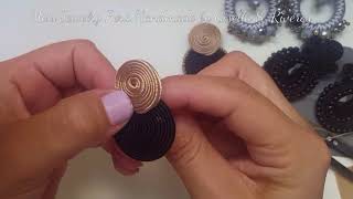Un arete soutache super sencillo