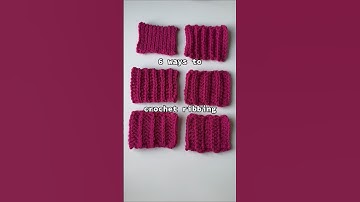 Pt.1 Slip stitch ribbing #crochet #ribbingtutorial #crochet ribbing