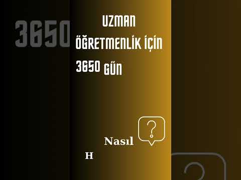 Uzman öğretmenlik günümü