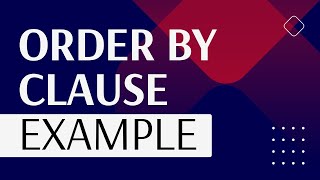 Order By Clause Example Oracle Sql Fundamentals