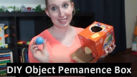 EASY DIY Object Permanence Box For Montesorri At Home Learning