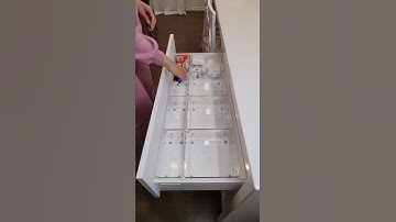 Satisying junk drawer organisation 😍 #junkdrawer #organisation #kitchenorganisation #shorts