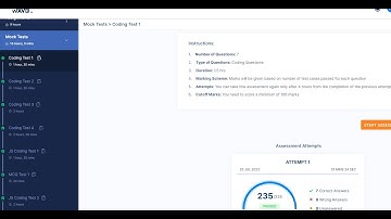 Mock Tests Coding Test -1 Answers | JavaScript |Nxtwave Intensive 2.0| No Audio | No Explanation