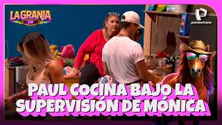 ¡NOCHE DE PIZZA! PAUL COCINA BAJO LA SUPERVISIÓN DE MÓNICA | LA GRANJA VIP