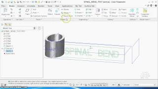 PTC Creo - Spinal Bend feature for marking extrudes