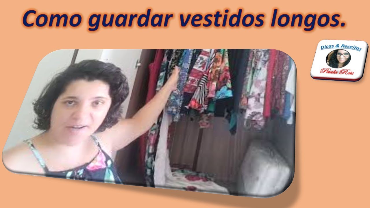 Como guardar vestido longo no cabide. - YouTube