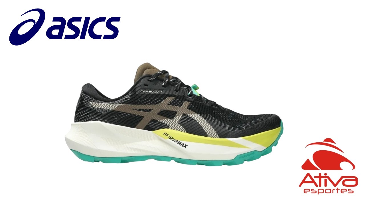 Tênis Asics Trabuco 14 Masculino 1011C166-001 - Ativa Esportes