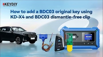 Keydiy KD-X4 + BMW BDC03 Dismantling-free Clip Adapter + KD FGB23 Remote add a BDC03 original key