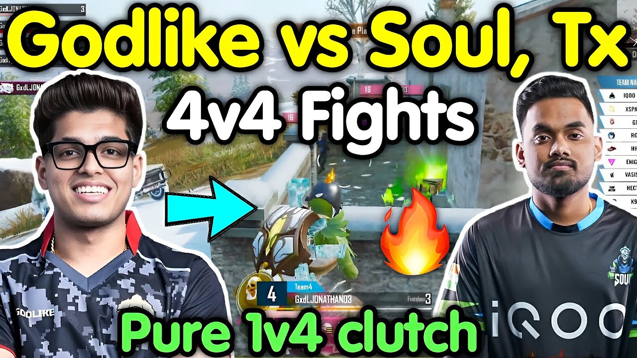 Godlike vs Soul Tx latest 4v4 fights 🔥 Jonathan Admino Punkk Zgod on ...