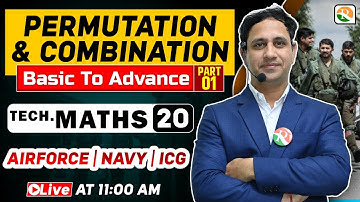 अटल Batch | Permutation and combination-1 | Airforce Maths Classes 2024 | Maths for Airforce, Navy